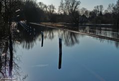 Blick zur Borgfelder Wümmebrücke