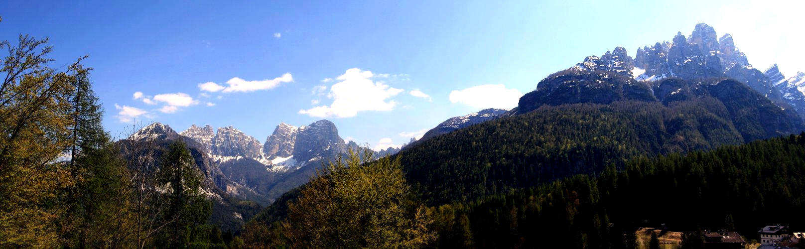 Blick zur Bosconero-Gruppe