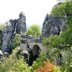 Blick zur "Brücke" Bastei