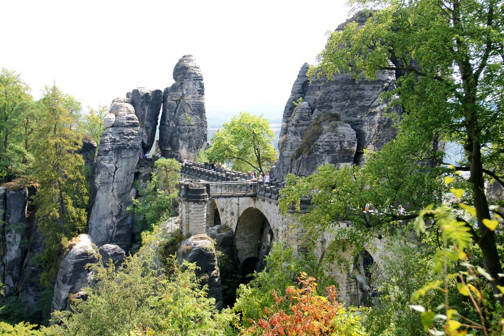 Blick zur "Brücke" Bastei