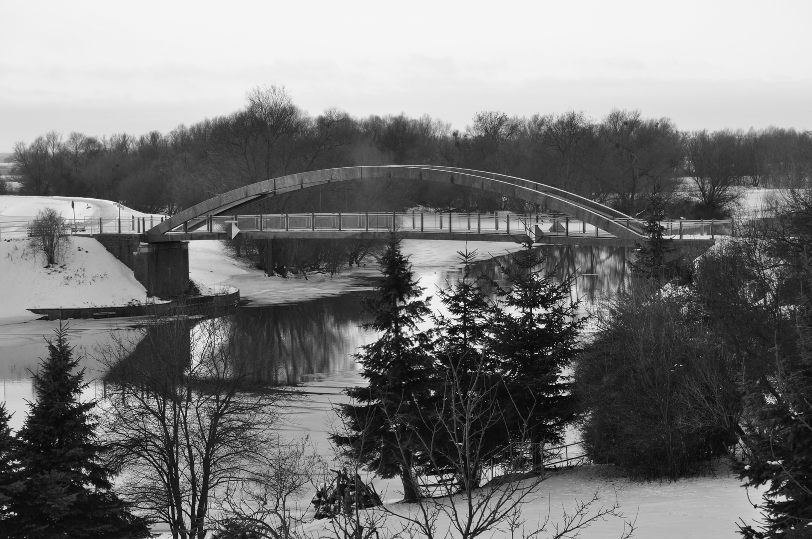 blick zur Brücke Stützkow