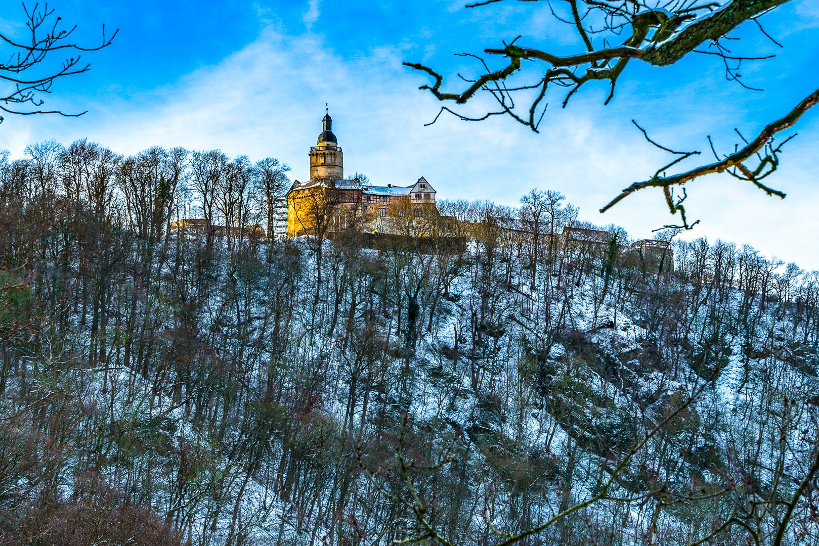 Blick zur Burg Falkenstein