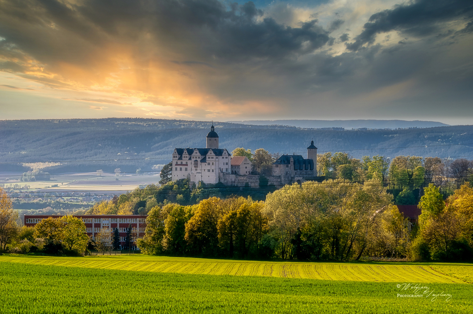 Blick zur Burg Ranis