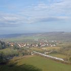 Blick zur Burg Saaleck im Saaletal