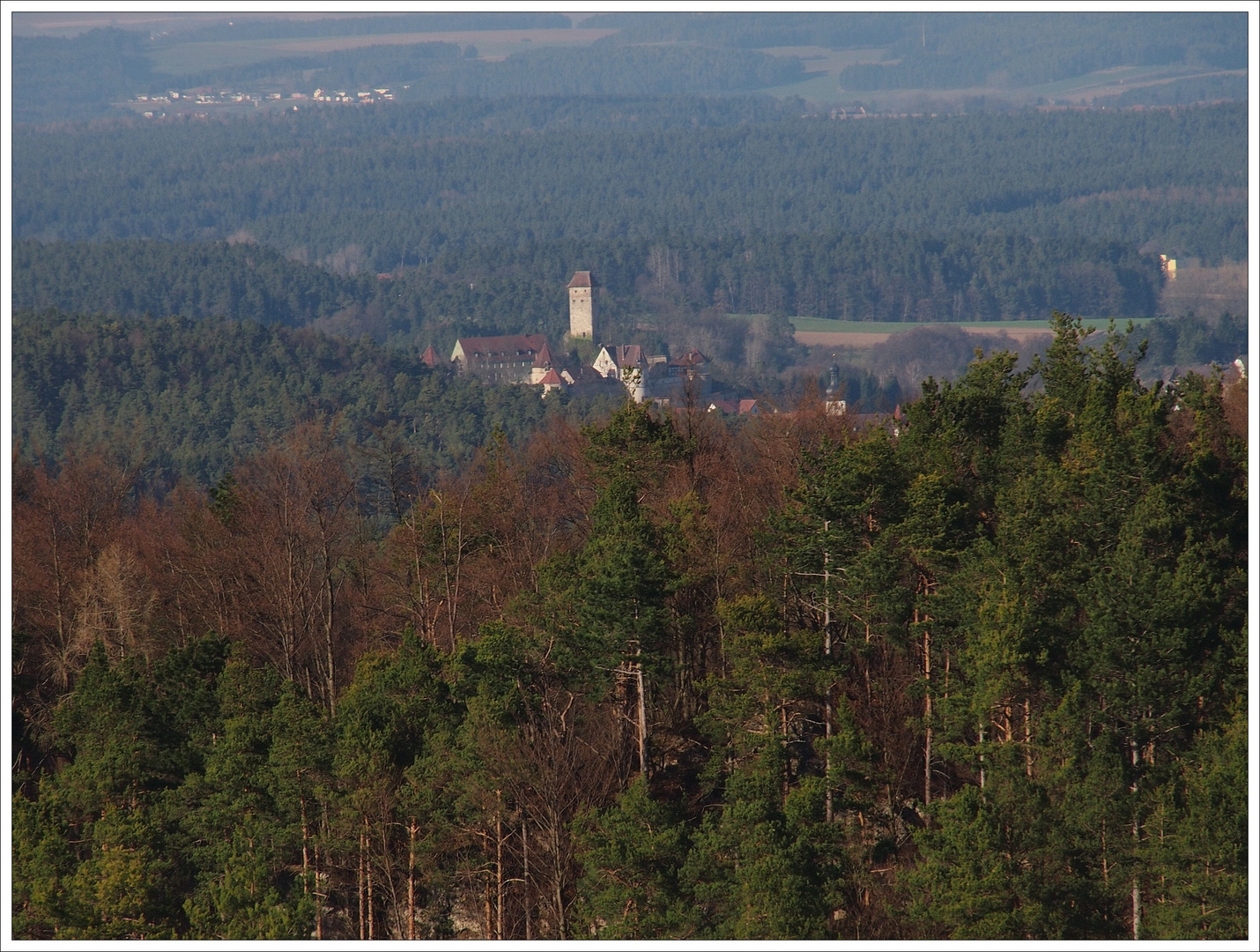 Blick zur Burg Veldenstein