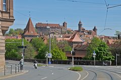 Blick zur Burg von Nürnberg