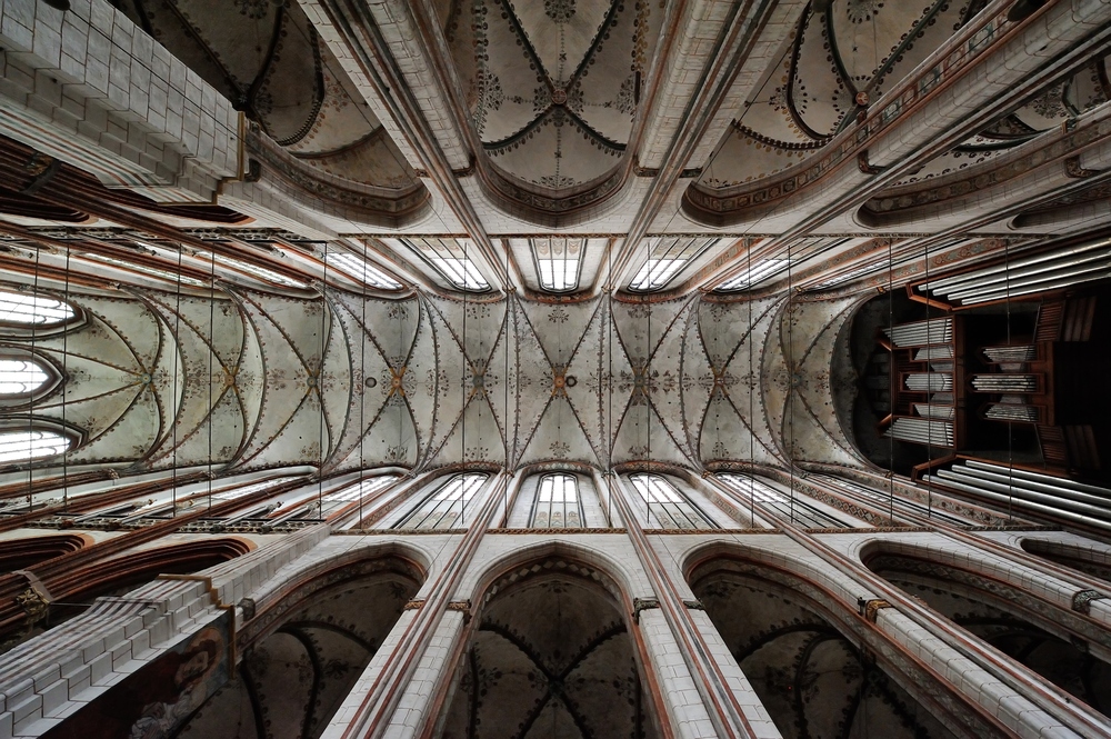 Blick zur Decke, St. Marien in Lübeck