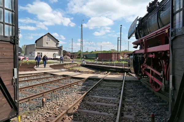 Blick zur Drehscheibe