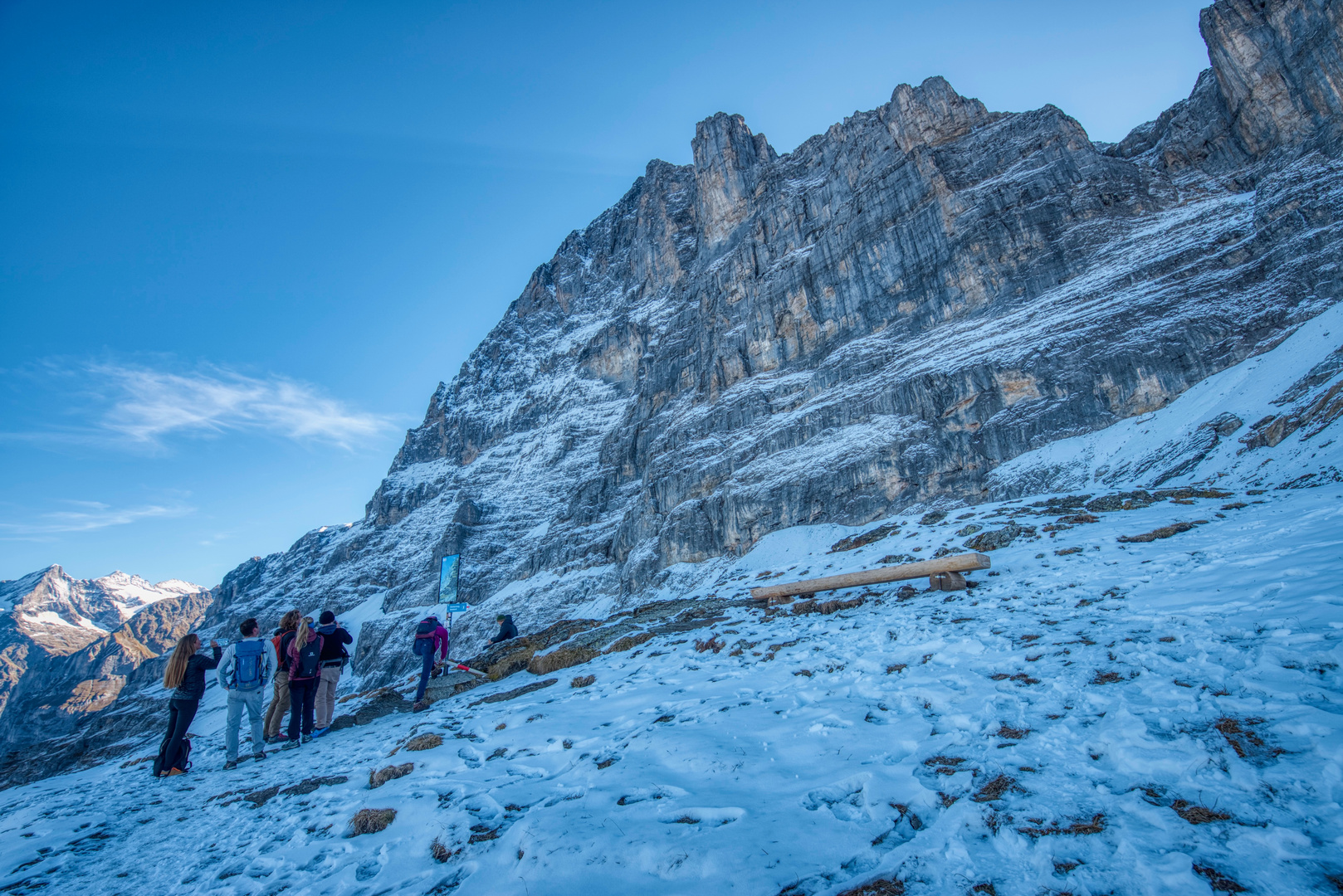 Blick zur Eiger-Nordwand