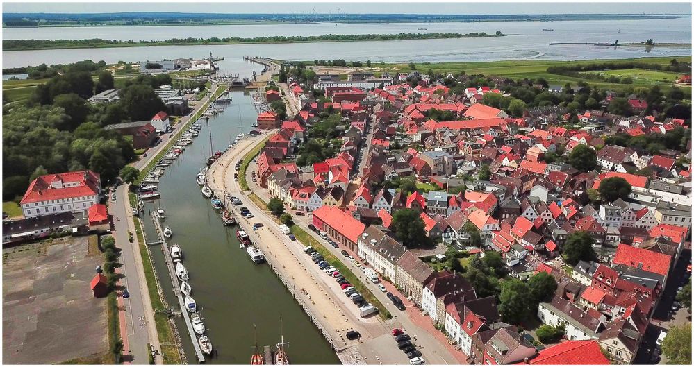 Blick zur Elbe