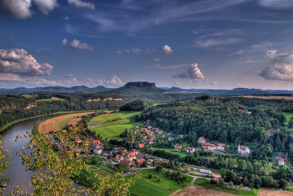 Blick zur Elbe