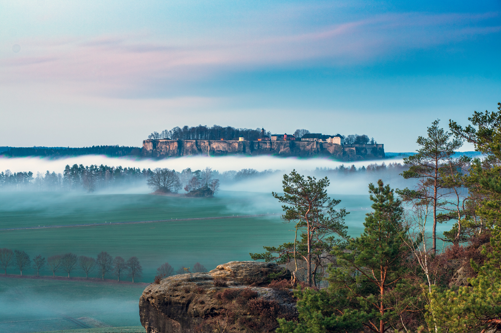 Blick zur Festung Königstein