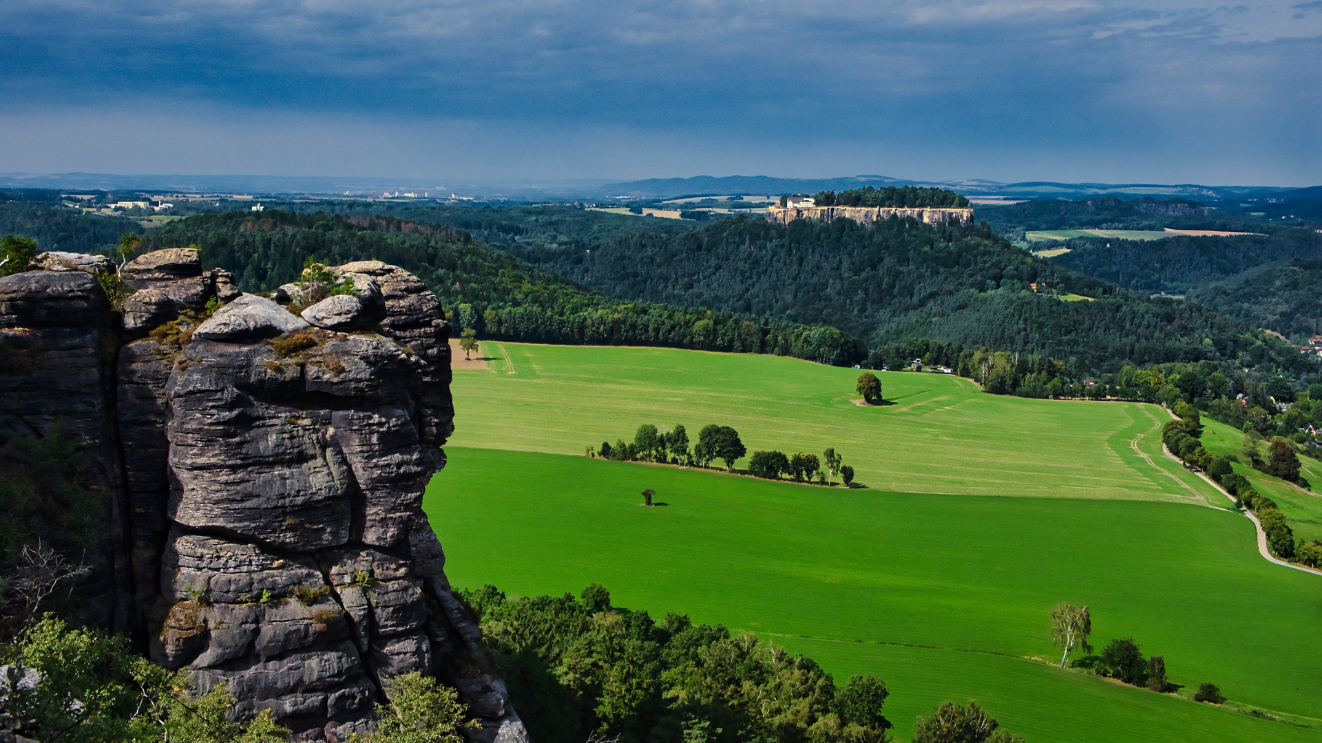 Blick zur Festung Königstein 