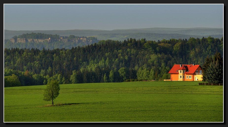 Blick zur Festung Königstein....