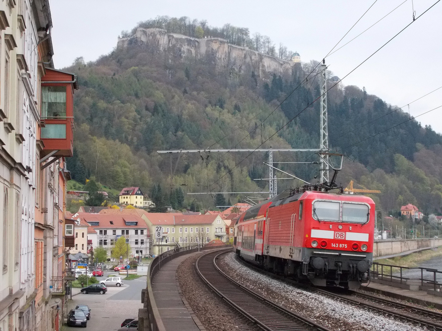 Blick zur Festung Königstein.