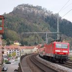 Blick zur Festung Königstein.