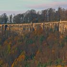 Blick zur Festung Konigstein als es am Dienstag vormittags einige Sonnenstunden..