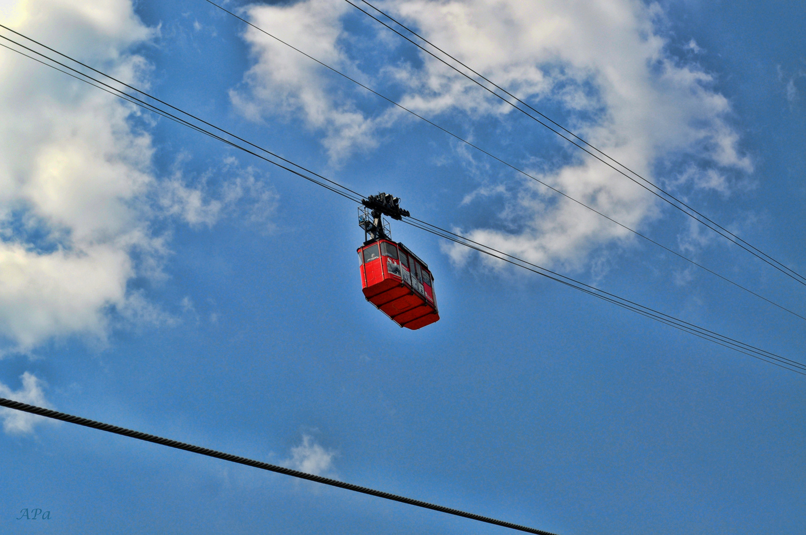 Blick zur Fichtelbergbahn