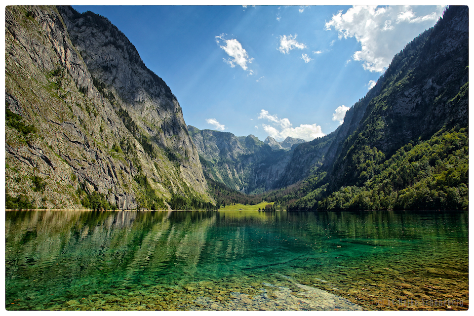 Blick zur Fischunkelalm am Obersee