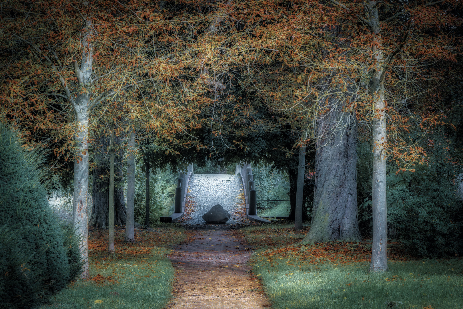 Blick zur Fliesenbrücke in Wolfshagen