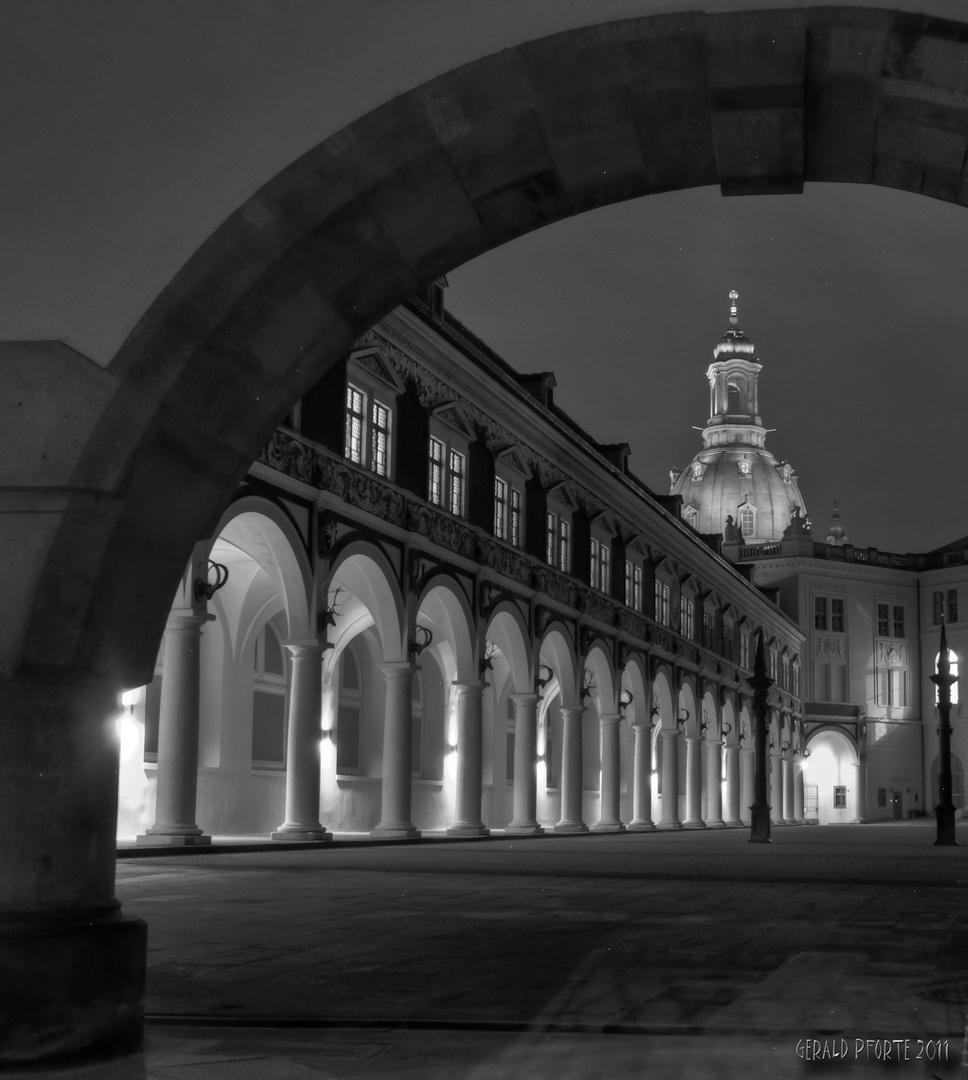 Blick zur Frauenkirche...