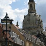 Blick zur Frauenkirche aus der Münzgasse