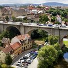 Blick zur Friedensbrücke