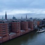 Blick zur HafenCity in Hamburg