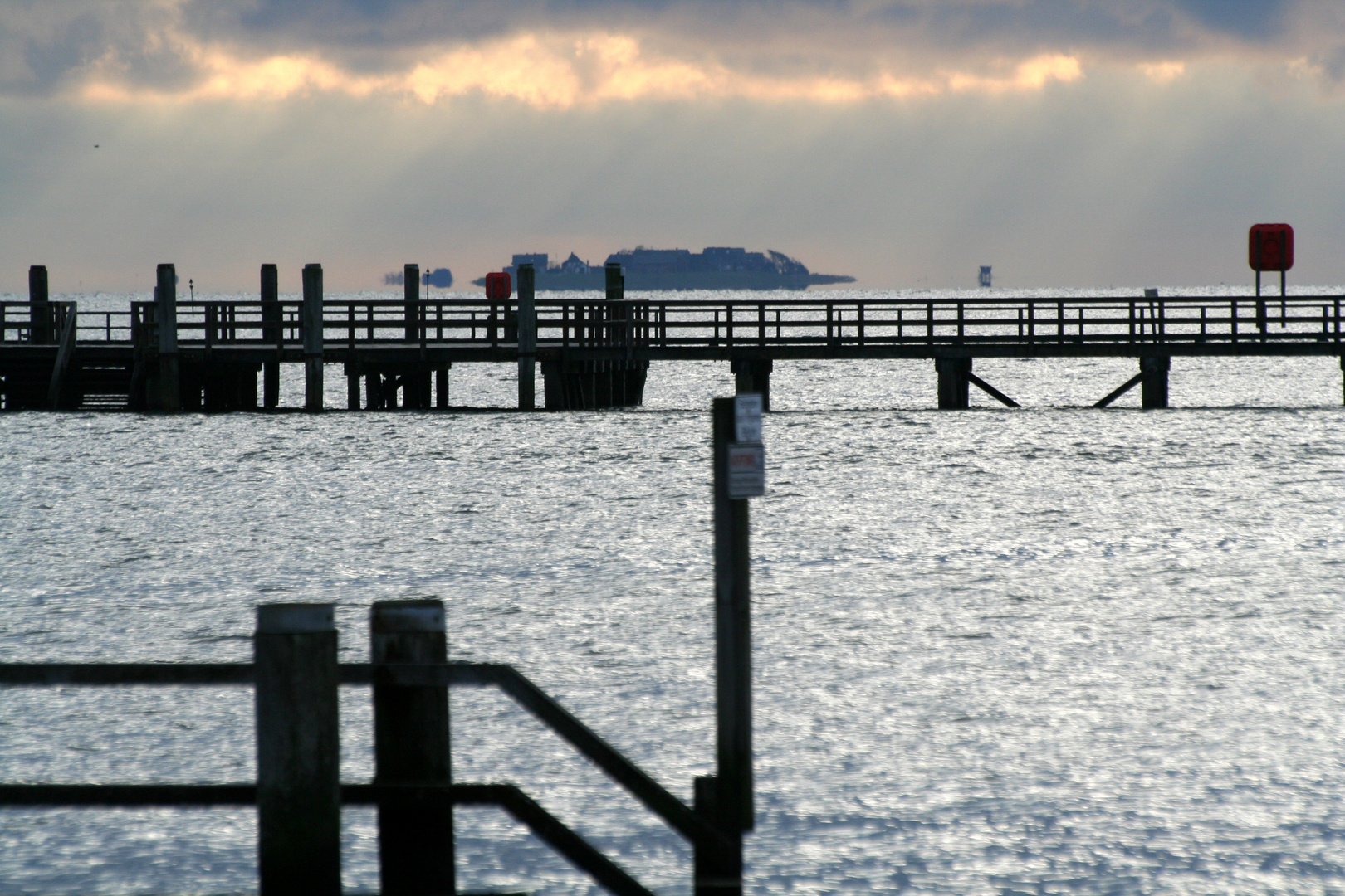 Blick zur Hallig Langeness...