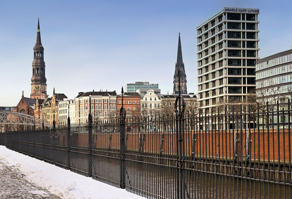 Blick zur Hauptkirche St. Katharinen