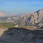 Blick zur Hohen Gaisl zwischen dem "Ende" der Zinnen und Torre dei Scarperi