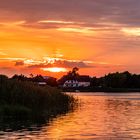 Blick zur Insel Poel am Abend