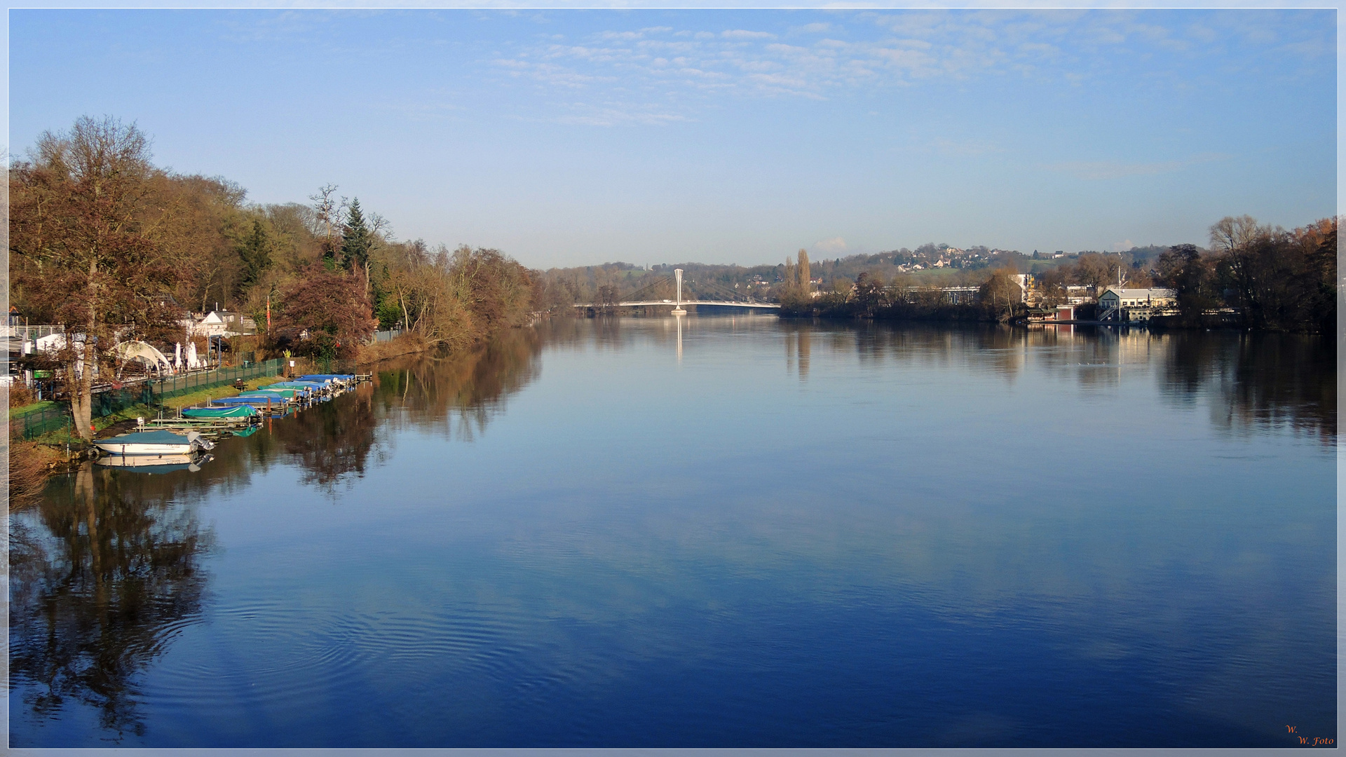 Blick zur Kampmannsbrücke.