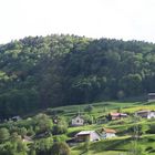 Blick zur Kapelle Maria Lourdes in der Nähe von Flumss