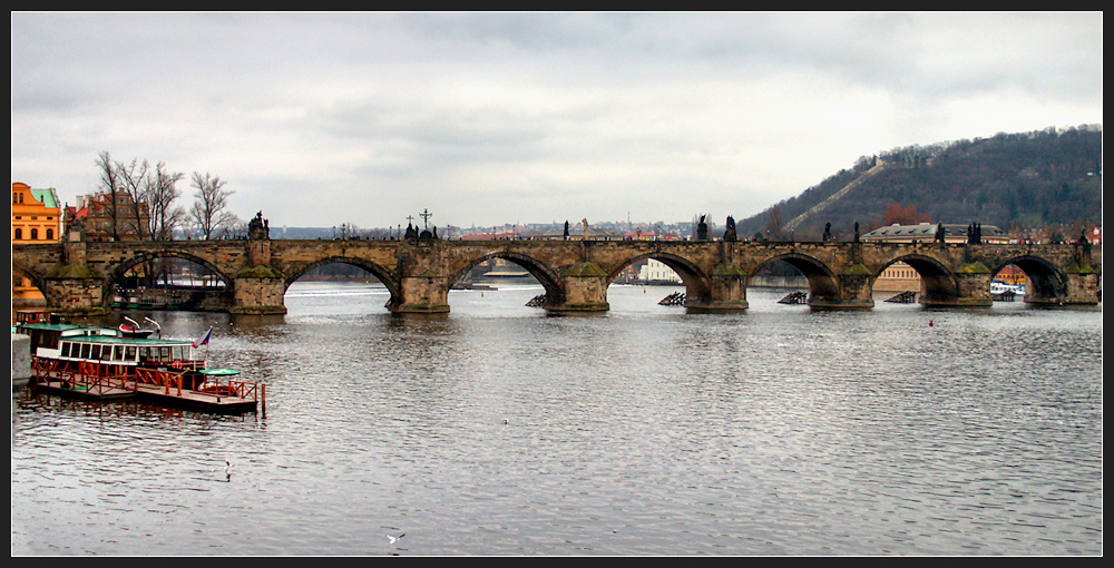 blick zur karlsbrücke am ersten pragtag