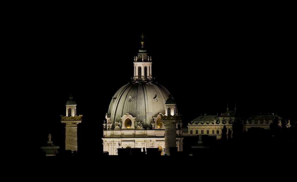 Blick zur Karlskirche - Wien