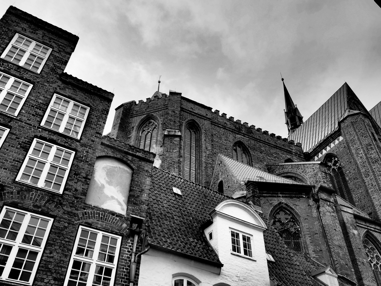 Blick zur Katharinenkirche, Lübeck