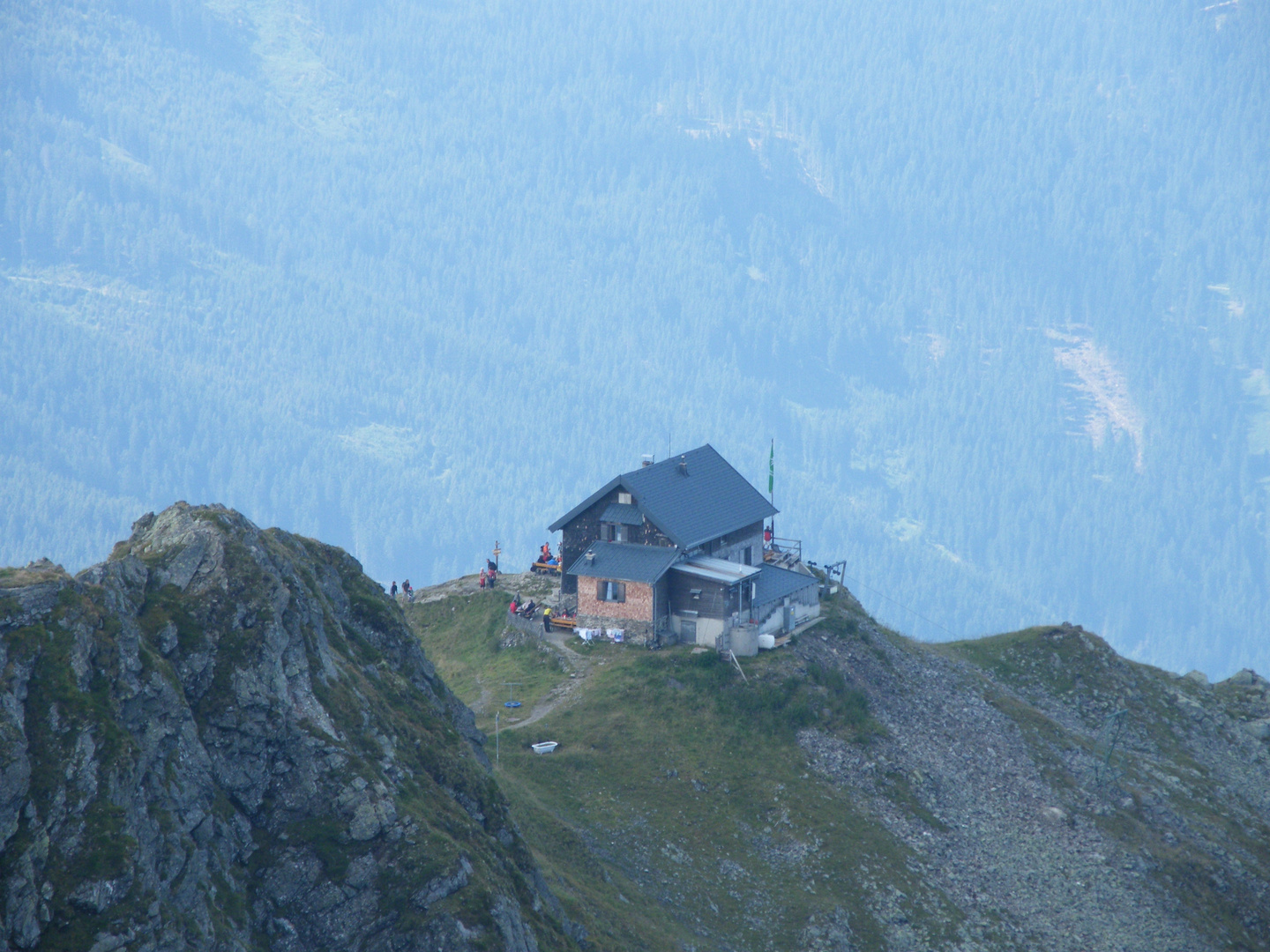 Blick zur Kellerjochhütte