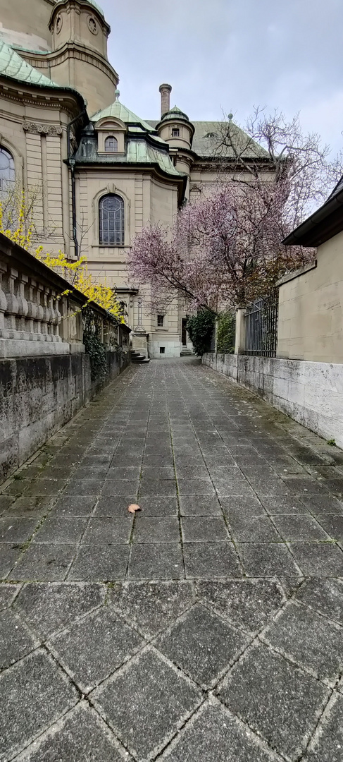 Blick zur Kirche