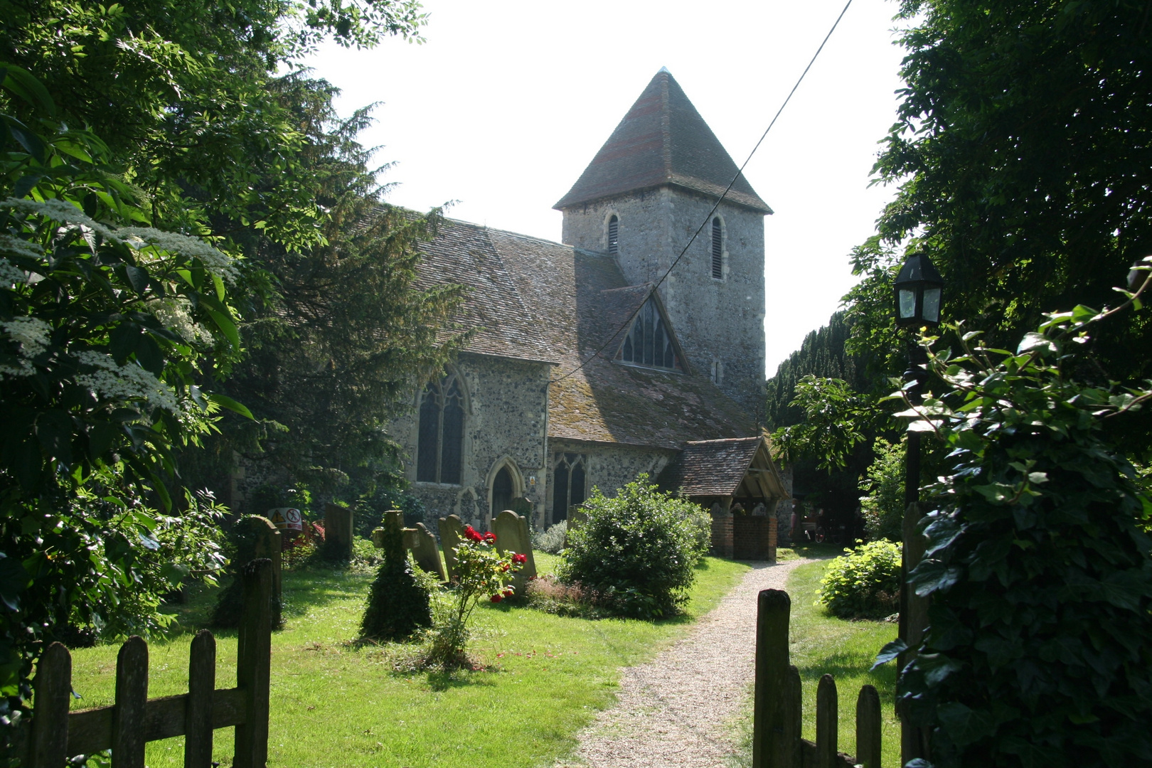 Blick zur Kirche