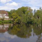 Blick zur Kirche in Königsfeld/Sachsen