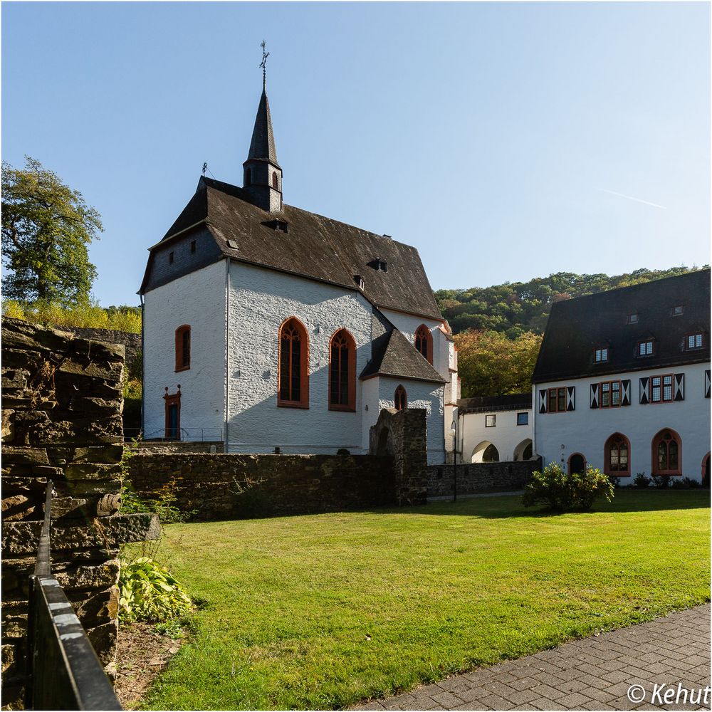 Blick zur Klosterkirche Burg Ehrenstein