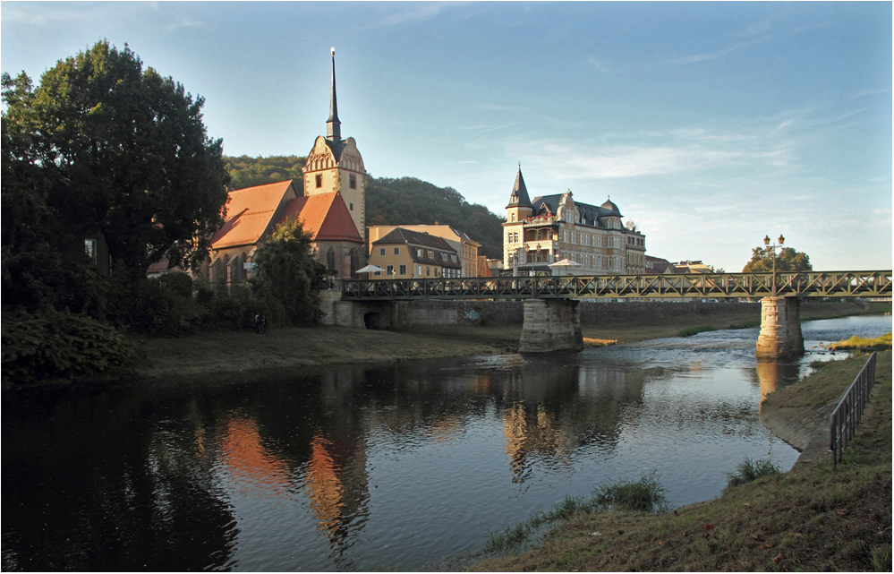 Blick zur Marienkirche ...