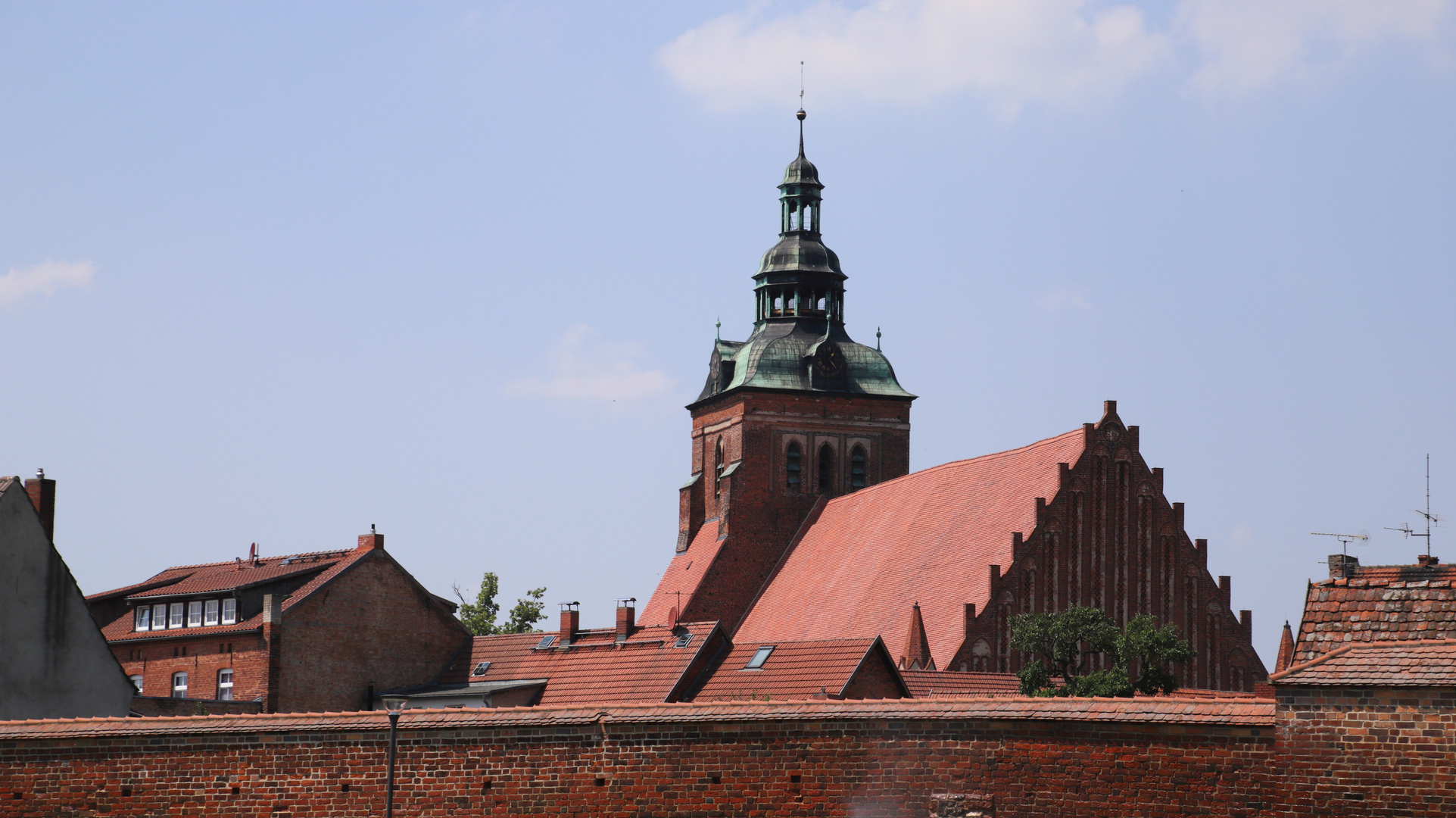 Blick zur Marienkirche in Wittstock/Dosse