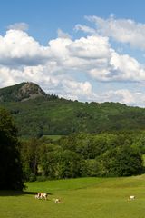 Blick zur Milseburg in der Rhön