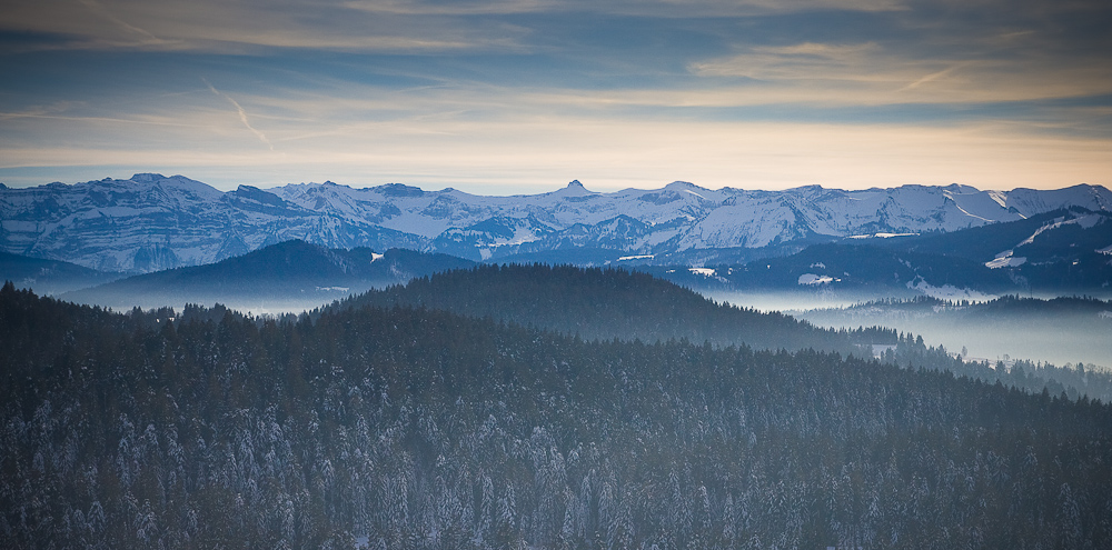 Blick zur Mittagsspitze.