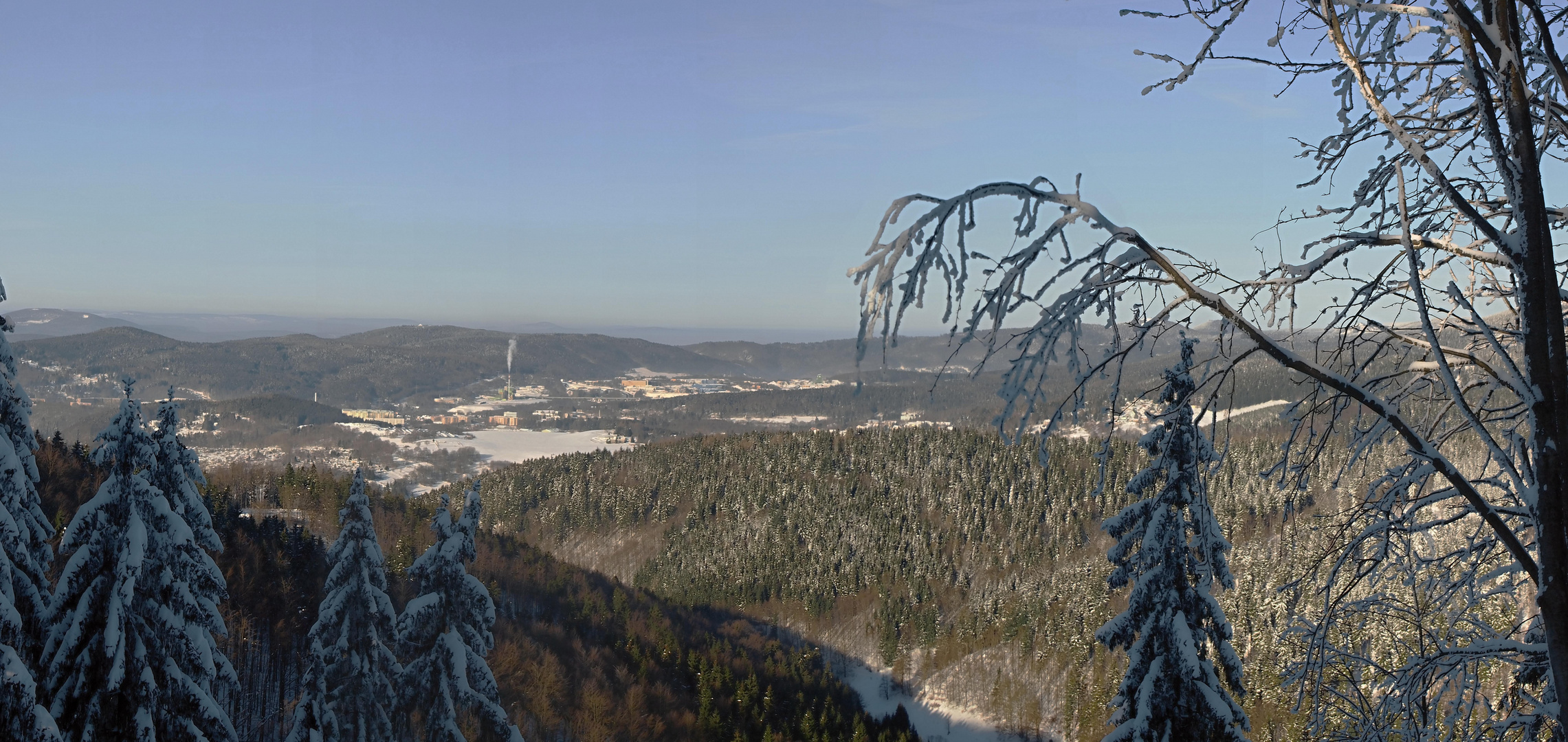 Blick zur Müllverbrennung