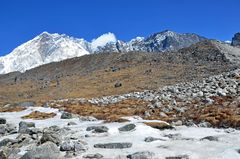 Blick zur  Nuptse Südwand (7861m) 