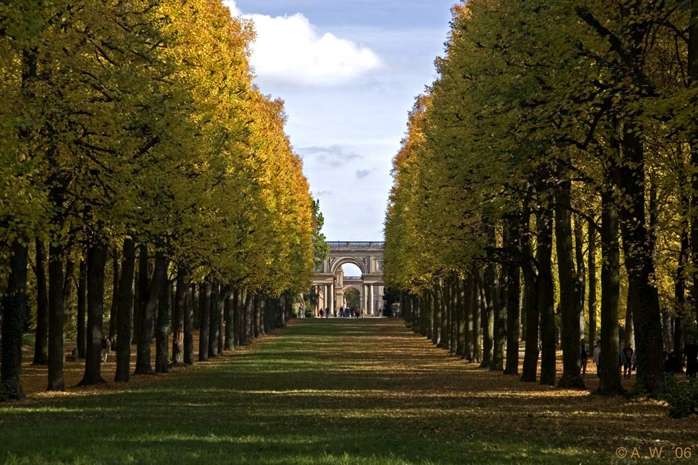 Blick zur Orangerie