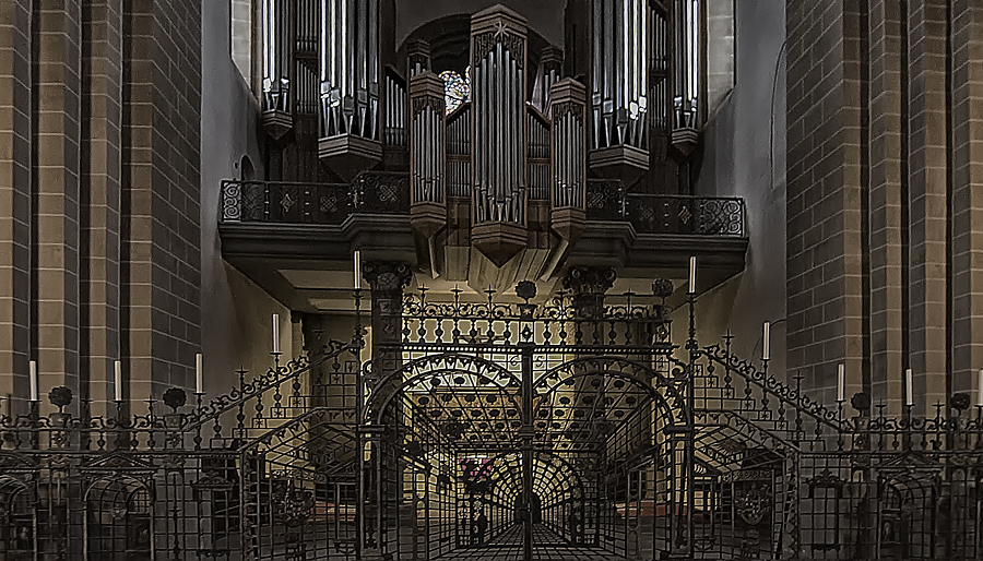 Blick zur Orgel